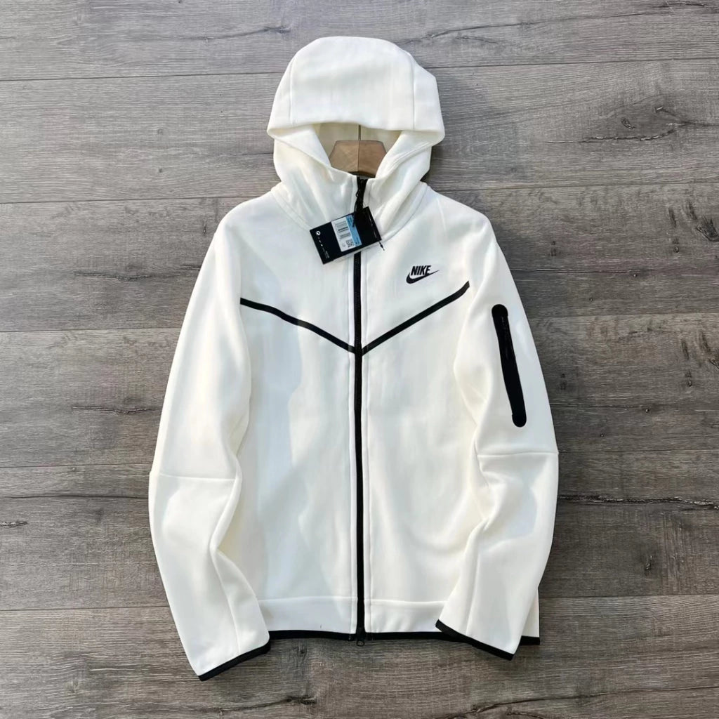 Tech Fleece Nike “Triple White" (Parte De Cima)