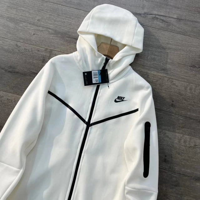 Tech Fleece Nike “Triple White" (Parte De Cima)