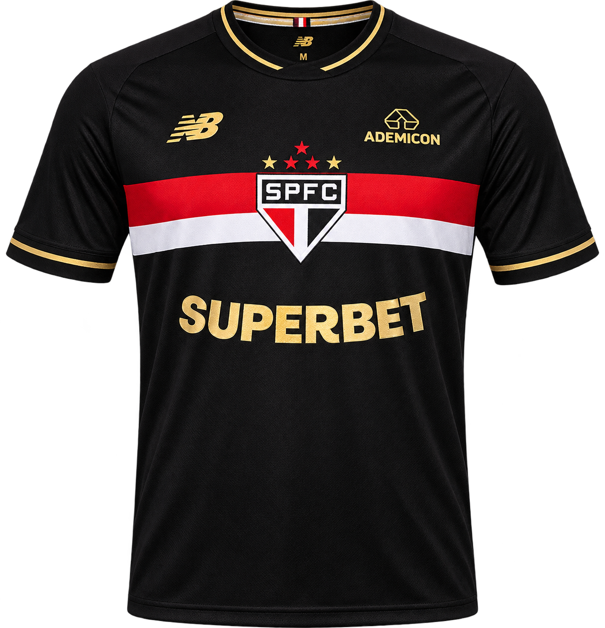 CAMISA DO SÃO PAULO III 25/26 PRETA - VERSÃO JOGADOR