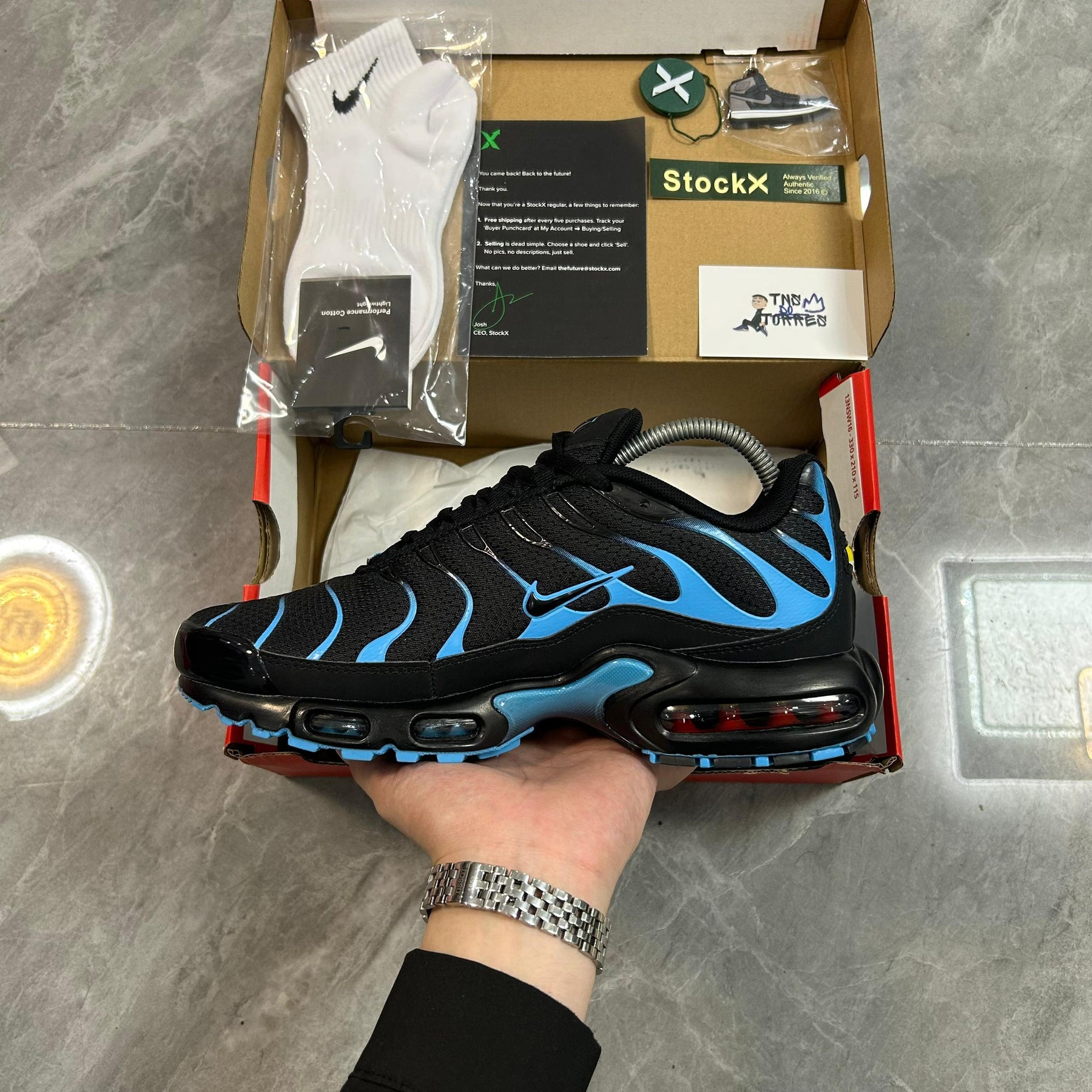 Air Max TN Plus Black University Blue