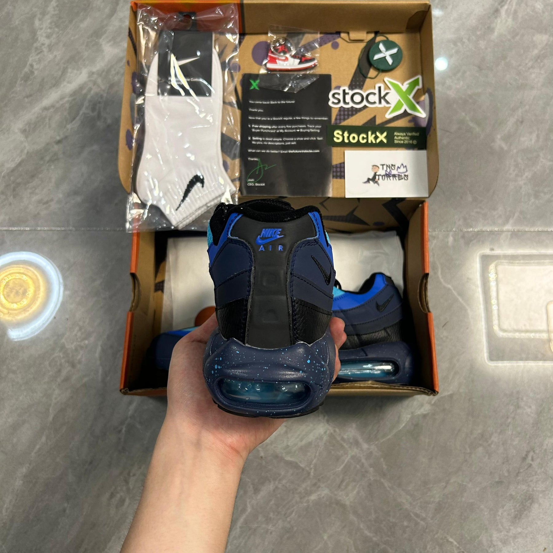 Stash x Nike Air Max 95 Black and Harbor Blue