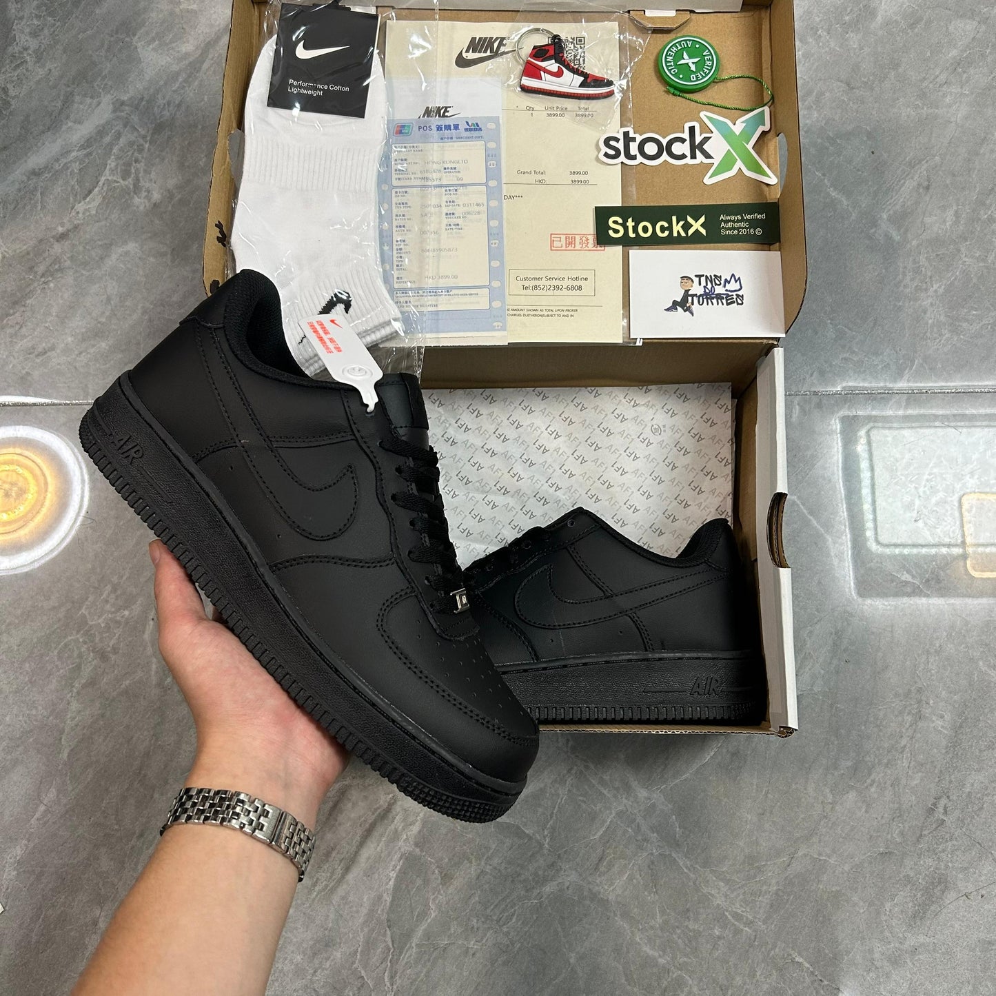 Nike Air Force 1 '07 'Triple Black' (QUALIDADE SUPERIOR)