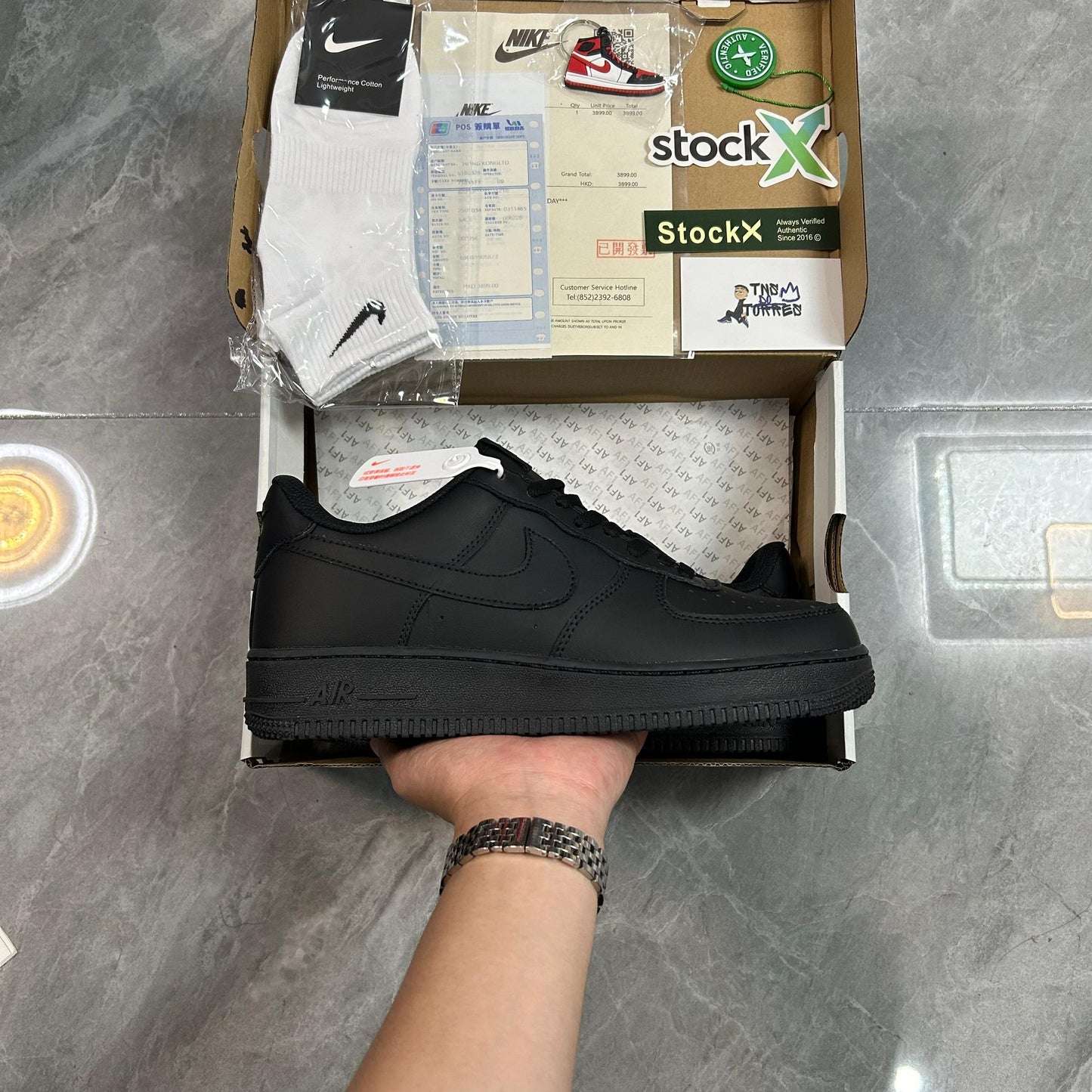 Nike Air Force 1 '07 'Triple Black' (QUALIDADE SUPERIOR)