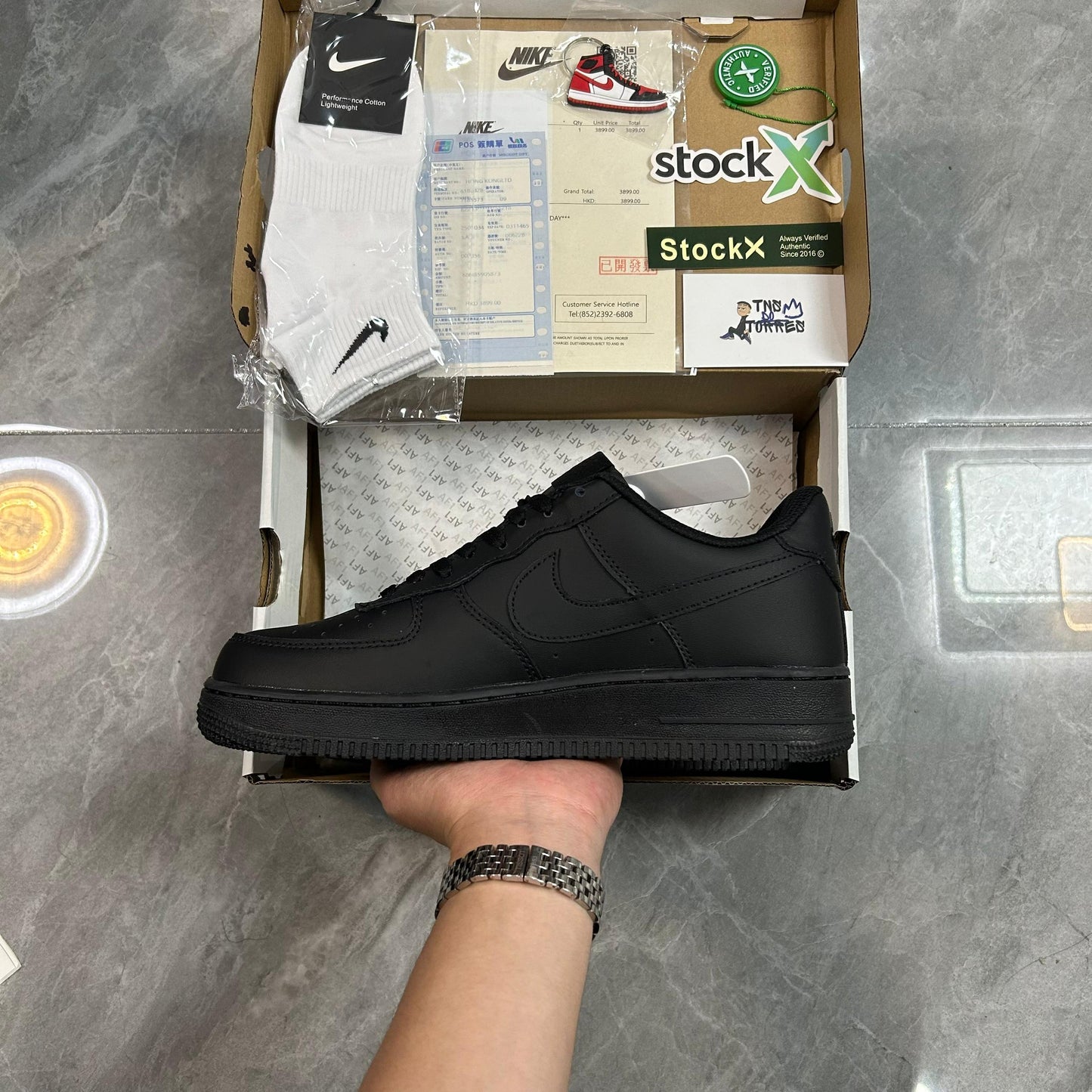 Nike Air Force 1 '07 'Triple Black' (QUALIDADE SUPERIOR)