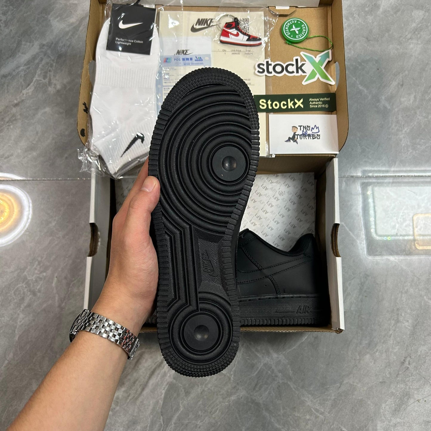 Nike Air Force 1 '07 'Triple Black' (QUALIDADE SUPERIOR)