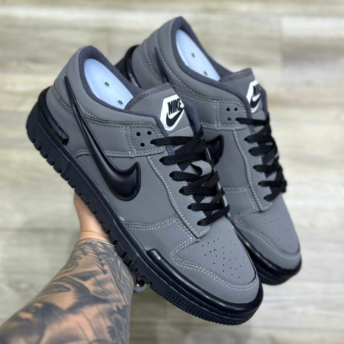 DUNK TWIST "Cinza Escuro " - Pronta entrega